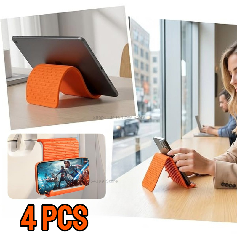 Tablet Stand Adjustable - Flexibler, faltbarer Silikon-Handyhalter, tragbarer, verstellbarer Multi-Winkel-Tischständer