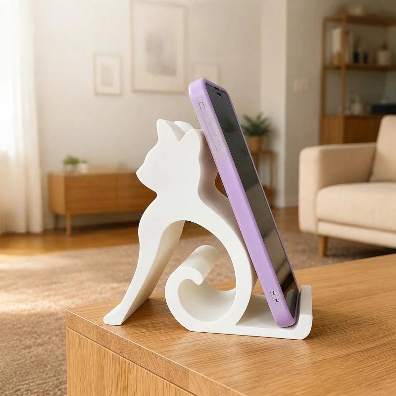 Tablet Accessories 3D Print - 1 Stück 3D-gedruckter niedlicher Kätzchen-Hund Telefonständer