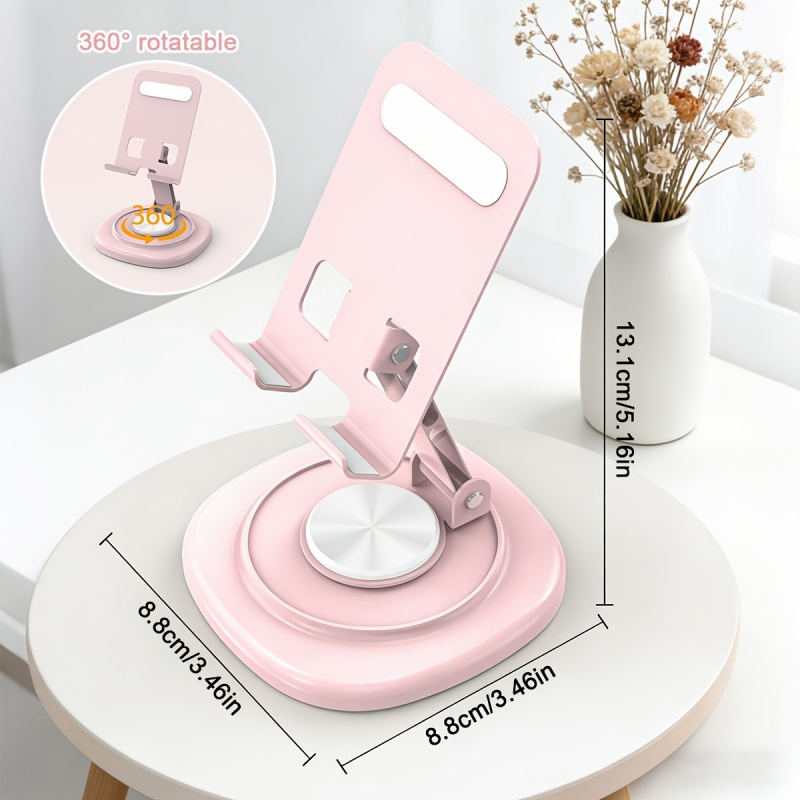 Tablet Stand Adjustable - Macaron Desktop Metall-Drehständer für Telefon und