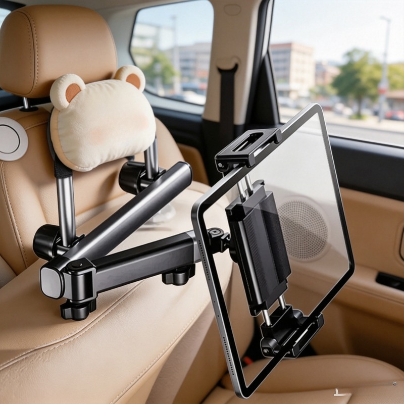 Tablet Stand Adjustable - Auto-Kopfstützen-Tablet-Halterung, teleskopisch verstellbarer, faltbarer Ständer, universelle