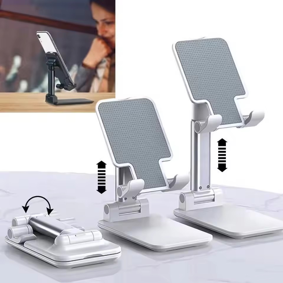 Tablet Stand Adjustable - Hochwertiger Desktop-Tablet-Halter, Faltbarer und Verstellbarer Tischständer