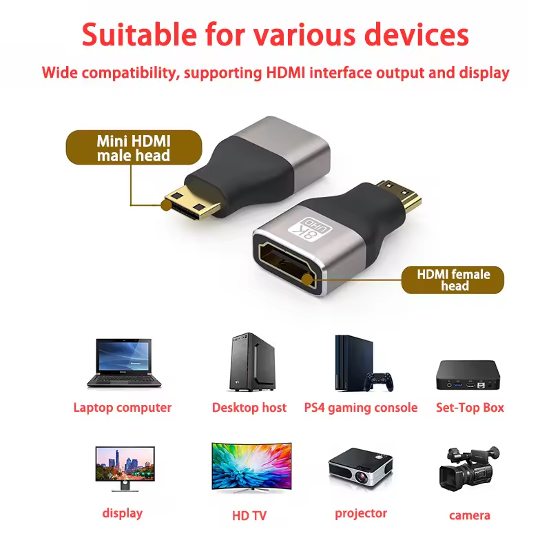 8K@60Hz Mini Micro HDMI-kompat – Hdmi Adapter Tablet Bewertung und Preis