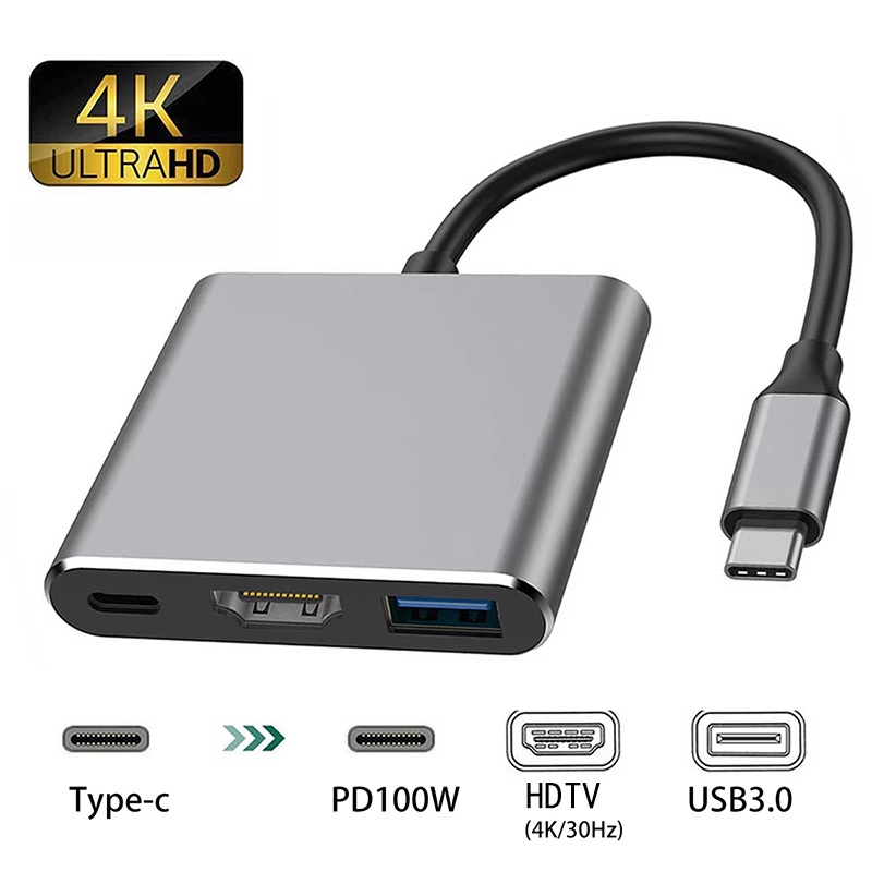 USB-C zu HDMI-kompatibler 3-in – Hdmi Adapter Tablet Bewertung und Preis