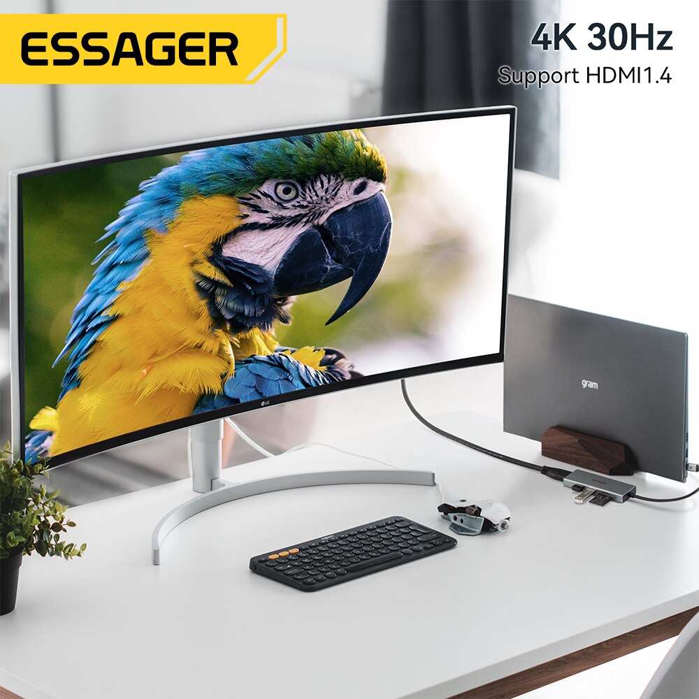 Essager 5-in-1 USB C HUB HDMI- – Hdmi Adapter Tablet Bewertung und Preis