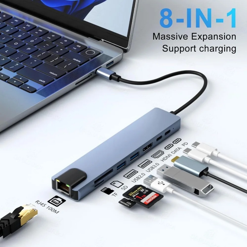 USB-C Hub 8/7 in 1 4K HDMI Ada – Hdmi Adapter Tablet Bewertung und Preis