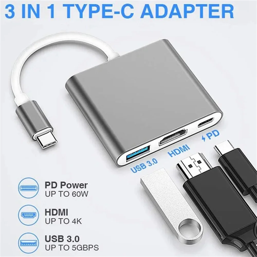 USB-C-Hub 3-in-1 Multiport-Ada – Hdmi Adapter Tablet Bewertung und Preis