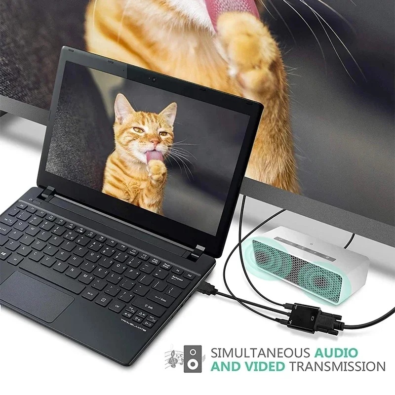 HD 1080P HDMI-zu-VGA-Kabelkonv – Hdmi Adapter Tablet Bewertung und Preis