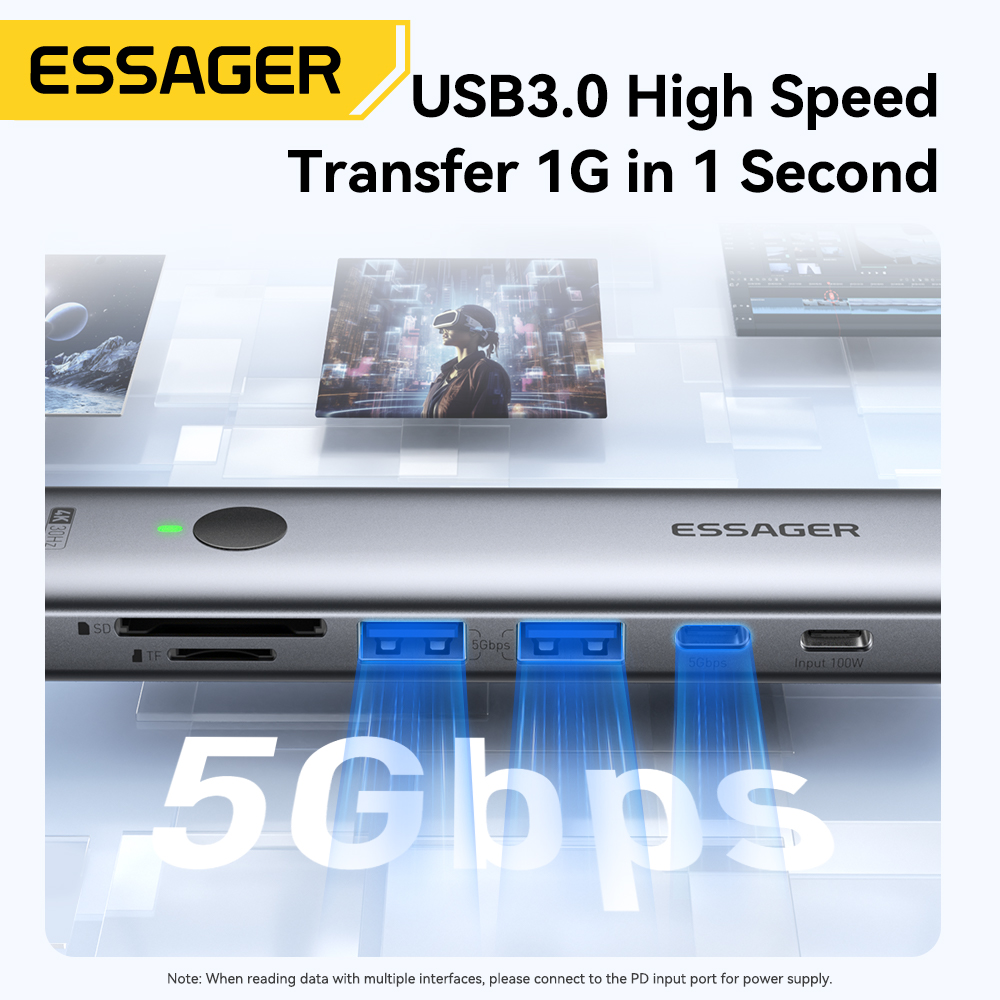Essager USB C HUB 4K 7-in-1 Ty – Hdmi Adapter Tablet Bewertung und Preis