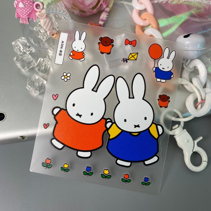 Cartoon Miffy 3D-Aufkleber Nie – Tablet Accessories 3D Print Bewertung und Preis