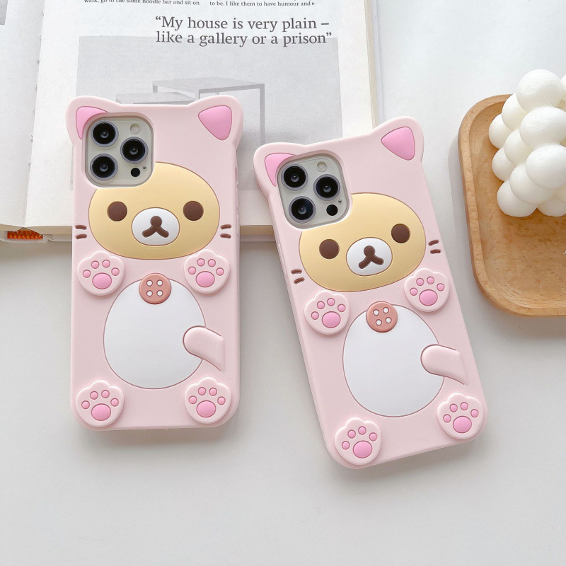 3D Niedlicher Rilakkuma Bär fü – Tablet S9 Fe Accessories Bewertung und Preis